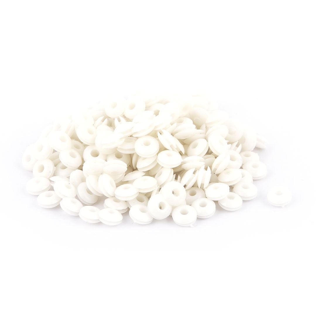 double sided armature rubber wiring grommets white 5mm inner diameter 200 pcs cable wall grommet 100 pcs 6mm x 12mm white rubber cable